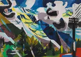 Karl Kluth, Bei Chamonix, 1953, Oil on fibreboard