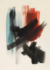 Ohne Titel by Fritz Winter, 1964, Öl auf Papier, sold Dec 2018