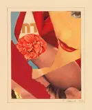Rudolf Jahns, Das Mädchen Lu mit der Nelke (No. III/23), 1958, Collage