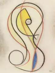 Adolf Fleischmann, Ohne Titel, 1946, Gouache