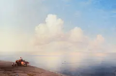 Ivan Aivazovsky, Ruhige See, 1887, Oil on canvas