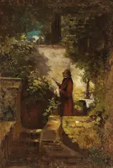 Carl Spitzweg, Am Sonntagmorgen, 1851/55, Oil on canvas