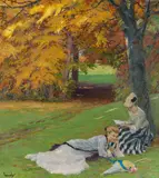 Edward Cucuel, Schöner Herbstnachmittag, Um 1915, Oil on canvas