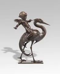 Cupido und Kranich by C. Paul Jennewein, 1923/24, Bronze, sold Nov 2018