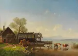 Heinrich Bürkel, Der Starnberger See mit Blick auf das Wettersteingebirge