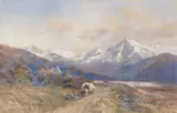 Edward Theodore Compton, Blick auf den Ortler von St. Valentin