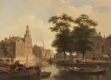 Bartholomeus van Hove, Sommerliche Stadtansicht, Wohl um 1840, Oil on panel