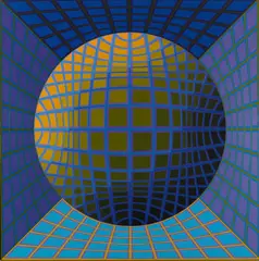 Victor Vasarely, Dauve, 1977, Acrylic on canvas