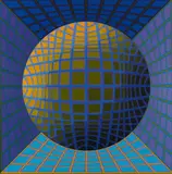 Victor Vasarely, Dauve, 1977, Acrylic on canvas