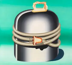 Konrad Klapheck, Der Chefideologe, 1965, Oil on canvas