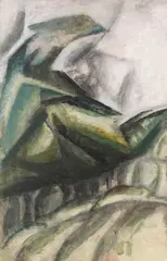 Waldszene by Lyonel Feininger, Um 1950, Oil on canvas, sold Jun 2018