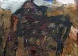 Labas by Emil Schumacher, 1984, Oil on panel, sold Jun 2018