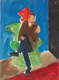 Gabriele Münter, Mann im Sessel