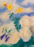 Rittersporn und Pfingstrosen by Emil Nolde, Um 1930, Watercolor, sold Jun 2018