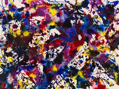Sam Francis, Komposition 77-958, 1977, Mixed media