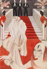 Dodo, Red Carpet, 1928, Gouache