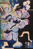 Stillleben mit Orchideen (Tanzende Traumwesen) by Ernst Ludwig Kirchner, Wohl um 1927/28, Watercolor, sold Jun 2018