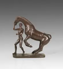Pferdebändiger by Gerhard Marcks, 1971, Bronze, sold Jun 2018