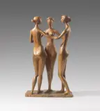 Kleine drei Grazien by Gerhard Marcks, 1956, Bronze, sold Jun 2018