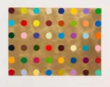 Gold Thioglucose by Damien Hirst, 2008, Silkscreen in colors, sold Jun 2018