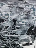 Tobias Lehner, Ohne Titel (aus der Serie: 12 34 YF), 2008/09, Acrylic on canvas