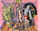 Markus Lüpertz, Othello Szene 1, Vor 1996, Oil on canvas