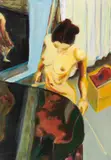 Norbert Tadeusz, Weiblicher Akt in Interieur