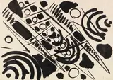Ernst Wilhelm Nay, Rhythmische Komposition, 1955, Brush and India ink drawing