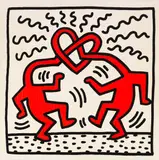 Keith Haring, Untitled (Love), 1989, Silkscreen