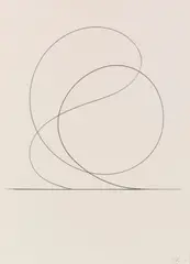 Alf Lechner, Ohne Titel, 1989, Graphite drawing
