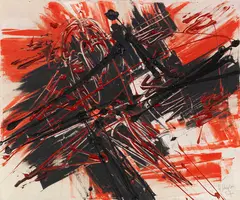 Ohne Titel by Fred Thieler, 1957, Oil on canvas, sold Jun 2018