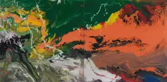 Flow by Gerhard Richter, 2013, on DIASEC mounted chromogenic-print on aluminium composite panel; unframed, sold Jun 2018