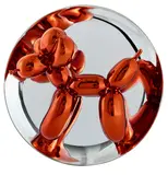 Jeff Koons, Balloon Dog (Orange), 1995, hand-glazed porcelain