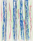 Ohne Titel (Abstrakte Komposition) by Günther Förg, 1988, Oil crayon, sold Jun 2018