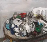 Klaus Fußmann, Stillleben, 1994, Oil