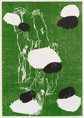 Fünf Steine by Georg Baselitz, 1991, Woodcut in colors, sold Jun 2018