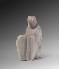 Hans Nagel, Sitzende, Um 1952, Marble