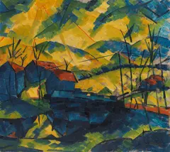 Fritz Schaefler, Landschaft, Um 1920, Oil