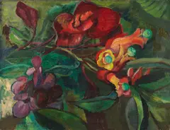 Gabriele Münter, Aus der Blumenwelt, 1919, Oil on canvas