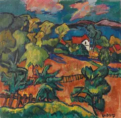Otto Beyer, Landschaft bei Ferch am Schwielowsee, 1919, Oil on canvas