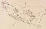 Liegender Frauenakt by Ernst Ludwig Kirchner, Um 1915, Pencil drawing, sold Jun 2018