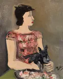 Helmut Kolle gen. vom Hügel, Portrait d´une jeune fille (Mme de Lombré), Um 1929, Oil on canvas
