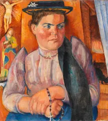 Tiroler Bäuerin by Anita Rée, 1921, Oil on canvas, sold Jun 2018