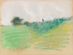 August Macke, Weg am Kreuzberg bei Bonn, 1907, Pastel