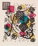 Kleine Welten V by Wassily Kandinsky, 1922, Lithograph in colors, sold Jun 2018
