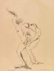Métamorphose by André Masson, 1941, Pen and India ink drawing, sold Jun 2018