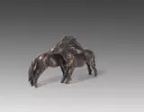 Spielende Shetlandponys (Zwei Ponys) by Renée Sintenis, 1936, Bronze, sold Jun 2018