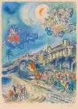 Bataille de fleurs by Marc Chagall, 1967, Lithograph in colors, sold Jun 2018