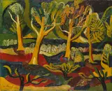 Josef Scharl, Baumlandschaft, 1938, Oil on canvas