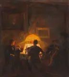 Otto Eduard Pippel, Musizierende Abendgesellschaft